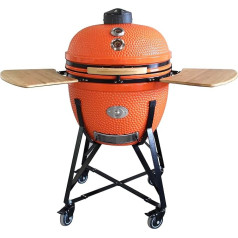 YNNI KAMADO TQ0C21OR Didelė 21 colio oranžinė drožlių padavimo dėžė BBQ Keraminė kiaušinių rūkykla TQ0C21OR