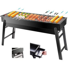 Charcoal Barbecue Portable BBQ Foldable Grill Small BBQ Outdoor BBQ for Camping Hiking Picnic Travel 24 x 13 x 8.6 inch