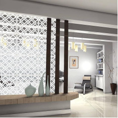 Myeussn 12 gabali DIY Room Divider Screen Plastmasas karājas audekls Sienas uzlīme Pētījums Sēdēšana Sēžu istaba Dalītājs Dzīvojamā istaba Guļamistaba Numuri Ēdamistaba Viesnīca Bārs Skola Apdare