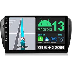 JOYX Android 13 IPS automašīnas radio, kas piemērots Seat Ibiza 6J (2009-2014) - Iebūvēta CarPlay Android Car - Bezmaksas atpakaļgaitas kamera - [2G + 32G] - 9 collu 2 DIN - DSP DAB stūres vadība WiFi Fast Boot