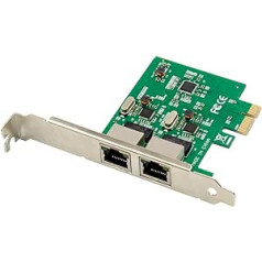 DriverGenius 2 portu divu profilu PCI Express PCIe Gigabit tīkla servera tīkla adaptera karte — PCIe NIC