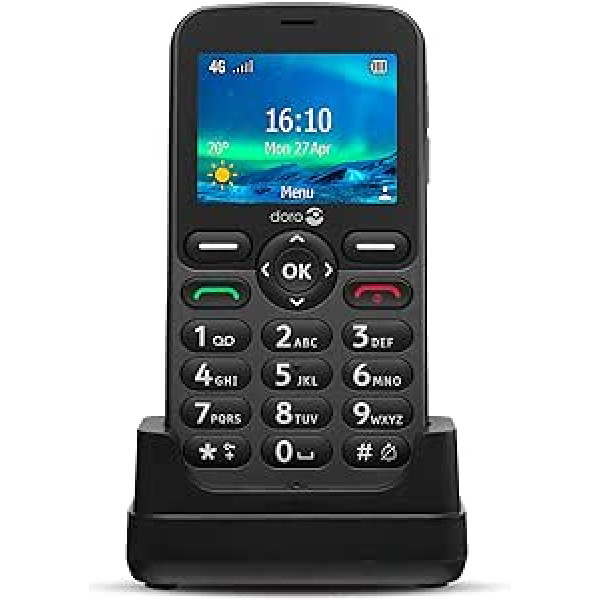 Doro 5860 mobilais telefons senioriem Graphite