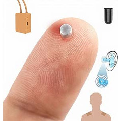 PingaOculto Spy Austiņas GSM Mini Nano Invisible Headphones SIM karte ar mikrofonu un līmlentēm testēšanai — Invisible Earphones bezvadu austiņas (Spy Headphones Nano V7 + Vip Pro