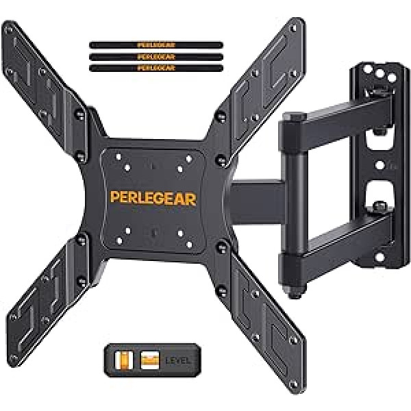 Perlegear televizoriaus laikiklis / pasukamas pakreipiamas sieninis laikiklis skirtas 23–55 colių plokščiam ir lenktam televizoriui arba monitoriui iki 45 kg / maks. VESA 400 x 400 mm