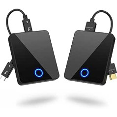 1080P HD Wireless Type C Transmitter and Receiver, BEQOOL Streaming Media Video/Audio/File HDMI Wireless Extender Kit for Laptop, Camera, Cable Box, Netfix, PS5, Phone to Monitor, Projector, HDTV
