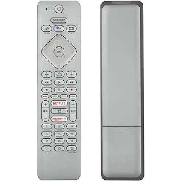 Voice Remote Control RC4154403/01 Compatible with Philips 4K UHD LED Android TV 43PUS7304 50PUS7304 50PUS7354 55PUS7354 58PUS7304 65PUS7304 70PUS7304 Replacement Controller with Network flix One