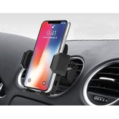 Foneso mobilo tālruņu turētājs, mobilo tālruņu automašīnas turētājs, universāls 360 grādu rotācijas automašīnas ventilācijas turētājs iPhone 11 Xs Max, XR, Samsung S10 S9 S8 S7 S6, Huawei P40 citiem viedtālruņiem