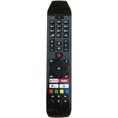 MYHGRC Hitachi RC43141 tālvadības pults Hitachi televizoram ar Netflix YouTube View Fplay pogas Universālā Hitachi TV tālvadības pults 30100945 24HB21T65U 32HB26T61U 43HB26T72U 55HK25T74U