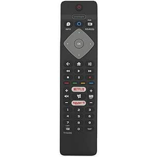 VINABTY RC4154405/01R tālvadības pults nomaiņa piemērota Philips 4K televizoram 43PUS7805 55PUS7805 43PUS7855 50PUS7855 58PUS7855 50PUS8105 65PUS7855 50PUS8105 65PUS7805 57043P58058158PUS7805 5 58PUS7805 55OLED754