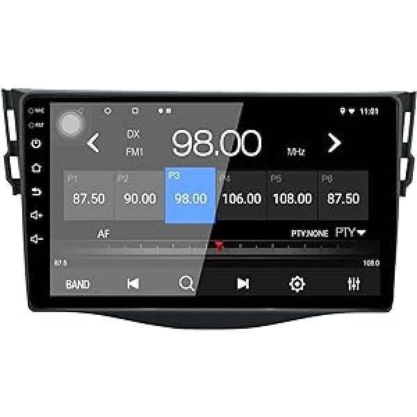 LEXXSON Android 10.1 Car Radio for Toyota RAV 4 2007-2012 | 9 Inch AM FM RDS Radio with GPS Navigation WiFi Bluetooth USB Player Steering Wheel Control Mirror Link Back Camera Input 2G + 32G