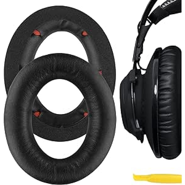 Geekria QuickFit rezerves ausu spilventiņi HyperX Cloud Revolver, Cloud Revolver S spēļu austiņas, ausu spilventiņi, austiņu ausu spilventiņi, ausu uzlikas, remonta daļas (melnas)