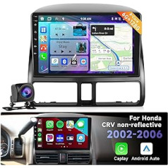 podofo 8 kodolu Android 9 collu bezvadu automašīnas radio, kas paredzēts Honda CRV 2002-2006 Android automašīnai ar skārienekrānu DSP Bluetooth FM/RDS radio Dual USB ar Navi/AHD atpakaļgaitas kameru