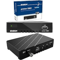 Edision proton T265 Full HD hibridinis DVB-T2 kabelis-imtuvas FTA HDTV DVB-C / DVB-T2 H.265 HEVC (HDMI, USB 2.0)