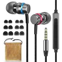 HIFI WALKER A1 ieliekamo austiņu kabelis ar mikrofonu un skaļuma kontroli HiFi stereo trokšņu izolāciju Ērtas bagātīgas basa austiņas ar 3,5 mm spraudni iPhone iPad MP3 atskaņotājiem