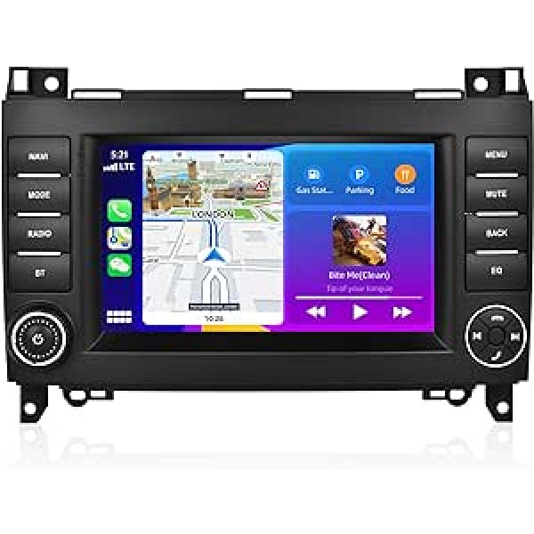 2G + 64G CAMECHO Android 12 automašīnas radio ar satelīta navigācijas ierīci Mercedes Benz W169 B200 W245 W639 Viano Vito Sprinter W906.7 collu ekrāns ar Carplay Android automašīnas Bluetooth RDS WiFi spoguļa saiti