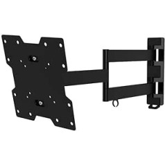 Intecbrackets Sehr lange TV-Halterung mit Kragträger, superdünn, dreh- und neigbar, für 26 27 29 30 32 34 36 37 39 40 Zoll Fernseher, 610 mm lang, mit lebenslanger Garantie