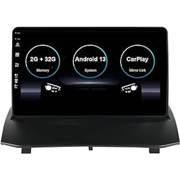 MISONDA Android Double Din Car Radio for Ford Fiesta Mk 6 2008-2017 - [2G + 32G] - Atbalsta stūres vadība Carplay 4G WiFi DAB RDS BT5.0 SWC bezmaksas kamera