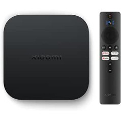Xiaomi TV Box S 2nd Gen, 4K Ultra HD Streaming Media Player, 2GB RAM 8GB ROM Smart, Soporta Google TV, Dolby Vision, HDR10+, Dolby Atmos, DTS-HD, Wireless Projection, Dual Band WiFi, Black