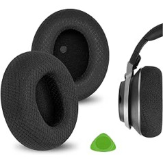 Geekria rezerves ausu spilventiņi priekš Turtle Beach Stealth Pro Austiņas Austiņas Austiņas Austiņas Ausu spilventiņi Ausu kausu remonta daļas (melnas) EJZ353-03