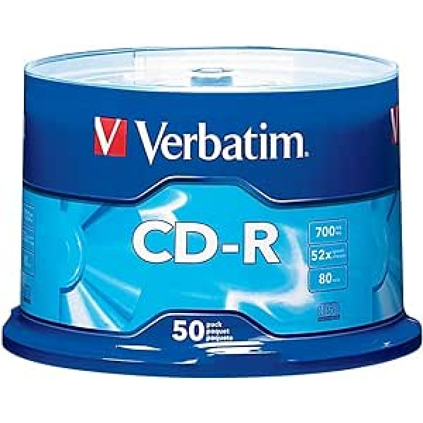 Verbatim CD-RW (Virgin Standard 120 mm moyenne-cd-r CD-R 700 MB 52 x Pastel Case for)