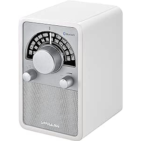 Sangean WR-15BT Retro bluetooth radio ar AM un FM — Weiß