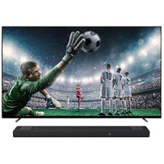 Sony BRAVIA XR-55A80L OLED 4K HDR Google televizors HT-A5000 5.1.2 kanālu Dolby Atmos skaņas josla, melna