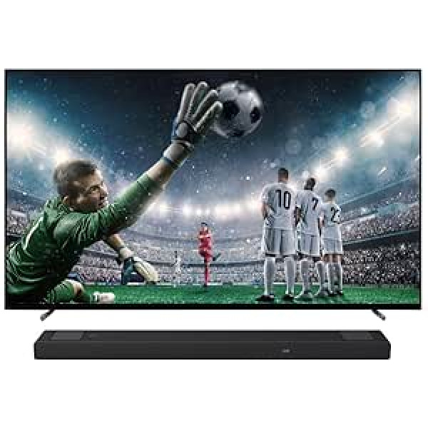 Sony BRAVIA XR-55A80L OLED 4K HDR Google televizors HT-A5000 5.1.2 kanālu Dolby Atmos skaņas josla, melna