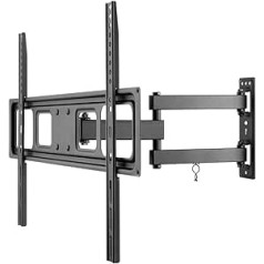 Goobay 49745 Wall Mount 65 Inch Extendible Full Motion Mount for Large TVs from 37 to 70 Inches up to 35 kg Max. VESA 600 x 400