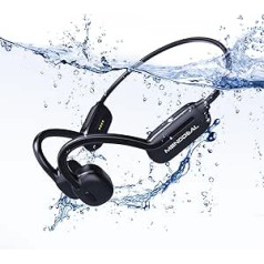 Peldēšanas austiņas IP68 Zemūdens austiņas Swimming Bone Sound Austiņas Bluetooth 5.3 ar 32GB MP3 Open Ear Sporta austiņas peldēšanai Skriešana Riteņbraukšana Skriešana