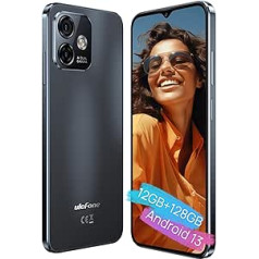 Ulefone Note 16 Pro 128GB Android 13 mobilais tālrunis bez līguma 12GB/SD-256GB 50MP kamera 6,52 collu astoņkodolu viedtālrunis bez līguma 4400mAh ar divām SIM kartēm bez SIMlock mobilā tālruņa pirkstu nospiedumu GPS