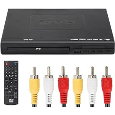 DVD Player, LASIEYO DVD Player VCD Player for TV with AV Cable, CD Player USB Multifunction Player with Remote Control for Home Stereo System