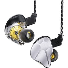 keephifi CCZ BC04 HiFi IEM ausu monitoros, ausīs ievietojamas austiņas ar 1BA un 1DD, vadu, viegls, noņemams 5N OFC kabelis dziedātājam, 2PIN-Z tapas