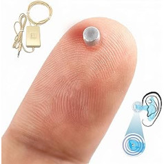 PingaOculto spiegu austiņas pārbaudei Mini nano neredzamās austiņas mobilajam tālrunim ar mikrofonu — neredzamās austiņas bezvadu austiņas Spicker Spy Earpiece In Ear (Spy Headphones Nano V3)