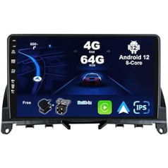 BXLIYER Android 12 IPS automašīnas radio piemērots Benz W204 S204 C-Class C180 C200 C220 (2006-2011) - 4G+64G - iebūvēts DSP/Carplay/Android Car - LED kamera + MIC - 9 collu 2 D in - SWC F ast-boot DAB 360-CAM