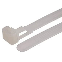 RS PRO Nylon 66 Kabelbinder lösbar 7,6 mm x 150 mm, 100 Stück, Packung un 100 Stück