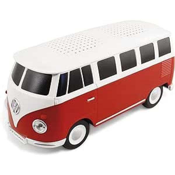 BRISA VW kolekcija — Volkswagen Tragbarer-Bluetooth-Lautsprecher-Wireless-Kabellos T1 Bulli Bus (Maßstab: 1:20/Classic Bus/Rot)