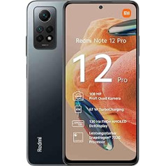 Xiaomi Redmi Note 12 Pro Graphite Grey, visi nesēji, 8 GB RAM, 256 GB ROM