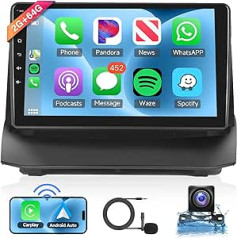 2G + 64G Android Car Radio 2 DIN for Ford Fiesta 2009-2017 ar Wireless Apple Carplay Android Car GPS Navigation WiFi 9 collu Car Radio ar Mirror Link Bluetooth FM/RDS/DAB/DVR Stūres vadību