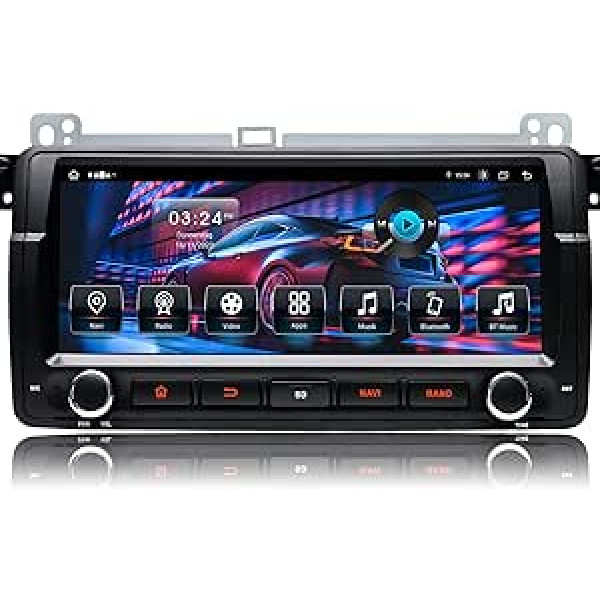 Android automašīnas radio [Android 13.0 4GB + 64GB 2,0 GHz] 1 DIN BMW E46 M3 Rover 75 MG ZT, 8,8 collu automašīnas radio ar ekrānu Bluetooth 4G SWC WiFi GPS RDS 3 USB FM RCA, atbalsta spoguļsaite