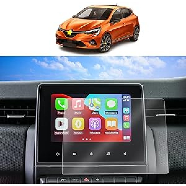 SKTU navigācijas ekrāna aizsargs, kas saderīgs ar Renault Clio V/Captur II/Arkana/Zoe GPS Navigation PET aizsargplēves caurspīdīgs ekrāna aizsargs 7 collu iepakojumā 2