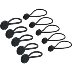 piegādes karte Magnetische Kabel-Clips, 10,9 cm x 1,5 cm, schwarz, magnetischer Kabel-Organizer, Kabelbinder, wiederverwendbar, für Zuhause, Küche, Büro, 10 Stück