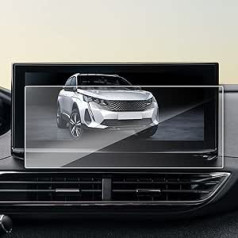 BIBIBO 10 collu Peugeot Navigation ekrāna aizsargs, ekrāna aizsargs Peugeot 3008 5008 2021 2022, 9H rūdīta stikla ekrāna aizsargs, GPS navigatora ekrāna aizsargs, skrāpējumiem izturīgs