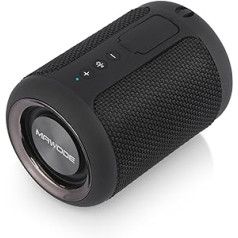 MAWODE T10 Bluetooth skaļrunis, ūdensizturīgs, 8 stundu atskaņošanas laiks, pārnēsājams, mazs, viegls, mini, bezvadu, dušas skaļrunis, Aux un TF karšu atbalsts (melns)