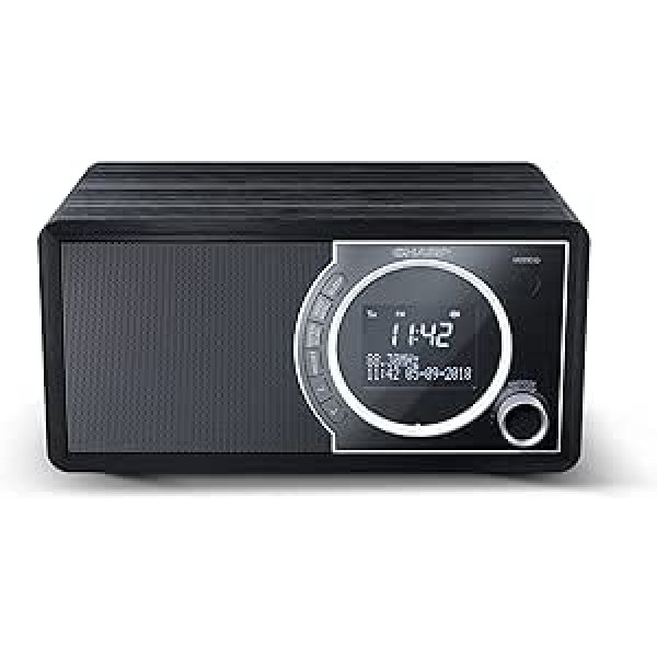 SHARP DR450 digitālais radio (DAB/DAB+/FM ar RDS, Bluetooth, Wecker-Funktionen, 6 vati), schwarz