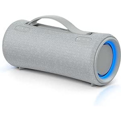 Sony SRS-XG300 - Portable Wireless Bluetooth Speaker with Strong Party Sound and Lighting - Waterproof, 25 Hours Battery Life, Smartphone and Quick Charge Function - Light Grey