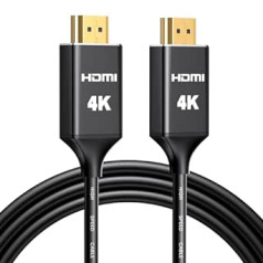 Highwings garš 4K HDMI kabelis 9 metri, sienas CL3 nominālais 18Gbps HDMI kabelis 2.0, liela ātruma HD ekranēta vada atbalsts HDR10 ARC HDCP2.2 Savietojams ar klēpjdatoru, datoru, HDTV, projektoru