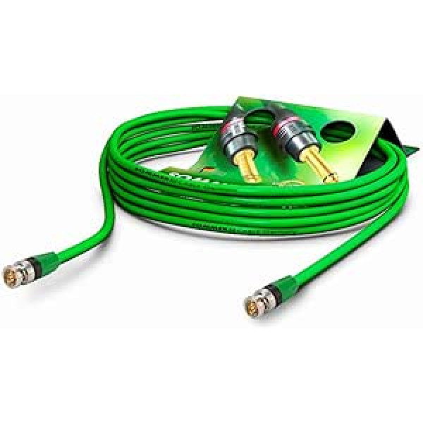 SommerCable video ielāpu kabelis 6G-SDI / 4K SC Vector 0.8/3.7, BNC/BNC NBNC75BLP9X NEUTRIK Green (60m)