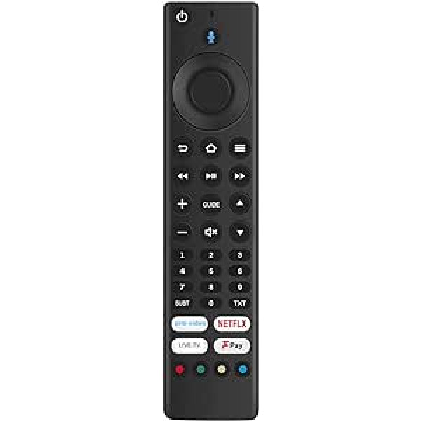 Rezerves balss tālvadības pults RM-C3255 Piemērota JVC Fire TV Edition Smart FHD LED televizoram LT-32CF600 LT-40CF700 LT-43CF700 LT32CF600 LT40CF700 LT43CF700