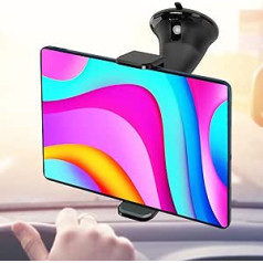 Tablet Mount Dashboard Suction Cup Compatible with Tablets up to 12 Inch Tablet Car Suction Cup Tablet Holder for Car Suction Cup Dashboard