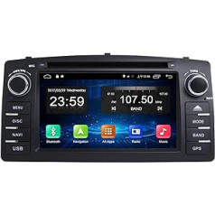 Android Car Radio priekš Toyota Corolla E120 priekš BYD F3 Android 12 Head Unit 2 DIN ar Bluetooth/Carplay/GPS navigāciju/4G WiFi/Radio/DVD atskaņotāju/DAB/OBD/TPMS/SWC